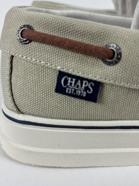 Chaps, Canvas Boat Shoes, Men\'s 9,, Tan Lace Up, Casual Deck, Memory Foam main image 9